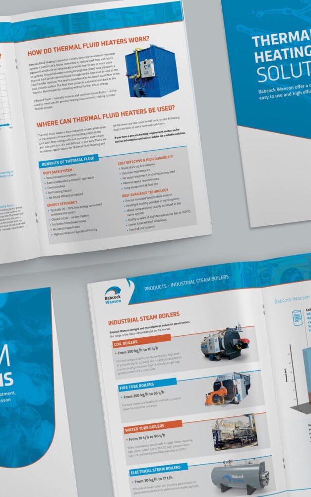 New Babcock Wanson brochures highlight steam solutions and thermal fluid heating applications
